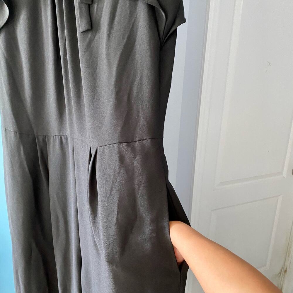 Gal Meets Glam Sybil Flutter Sleeve Black Jumpsuit size 16 - Picture 12 of 16